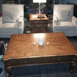 Large Wooden Coffee Table / End table
