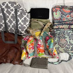 Bags pocketbook wallet lot 8 pieces