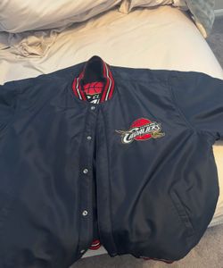 Cavs reversible jacket wool on one side windbreaker On The Other Side.