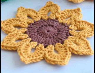 sunflower coaster