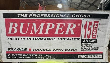 Vintage Old School 15” Bumper Speakers (Pair) NEW IN BOX! Rare!