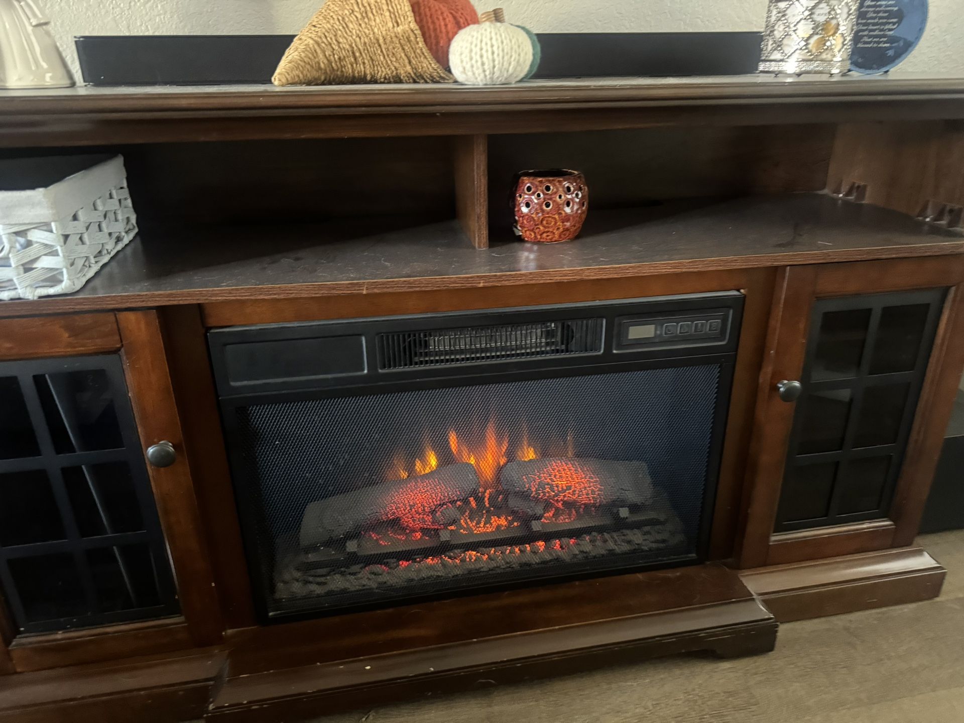 TV Stand With Fireplace..