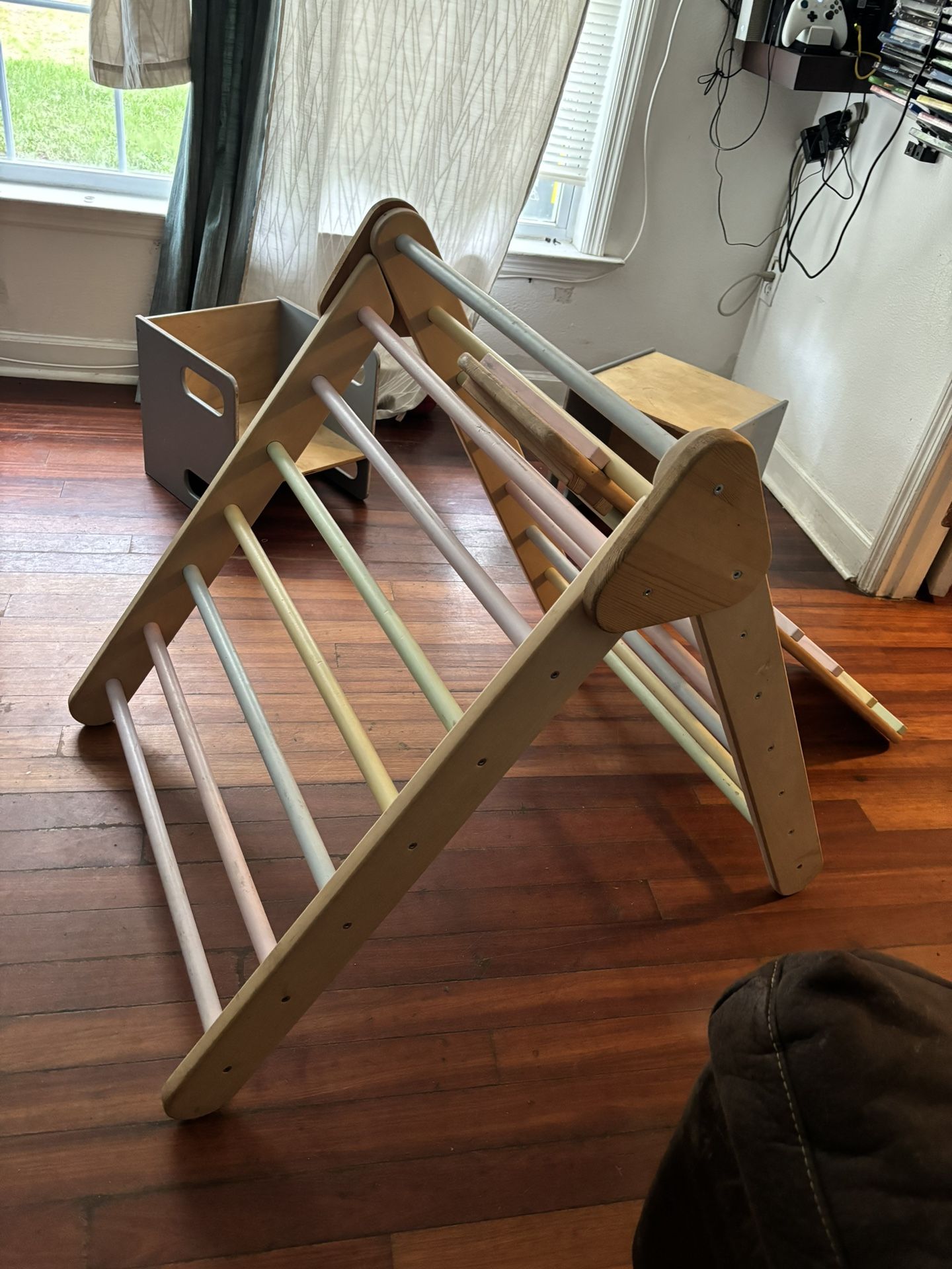 Climbing Wood Gym Set