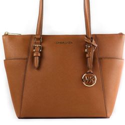 Michael Kors Charlotte Saffiano Leather Tote