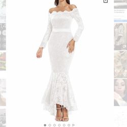 White Lace Dress