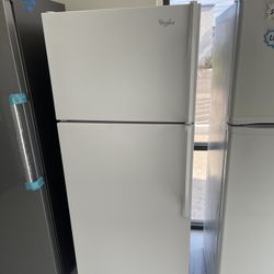 Whirlpool White Top Freezer Refrigerator Fridge With Warranty 