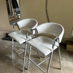 Counter Height White Bar Stools 