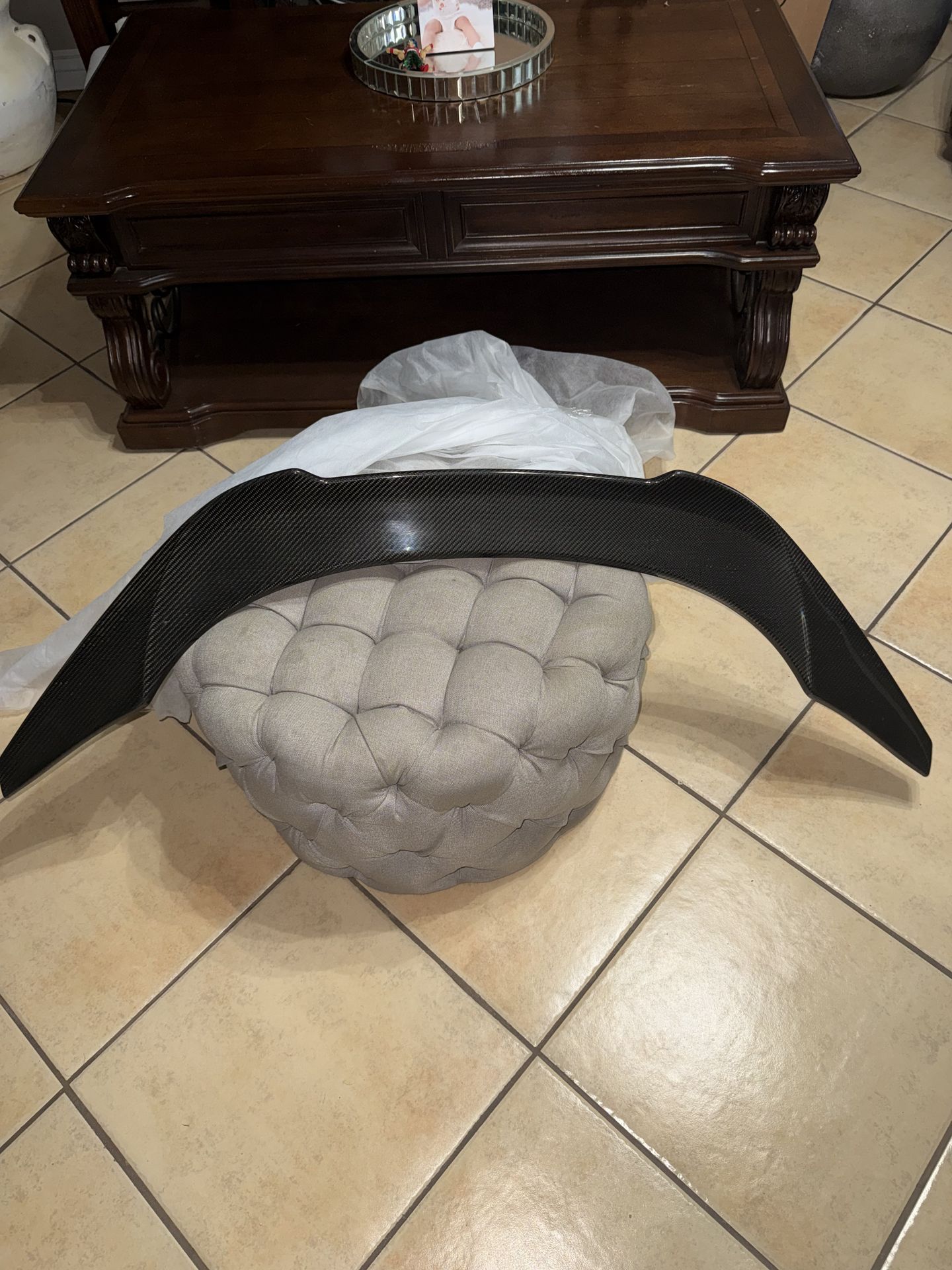 Supra A90 carbon fiber rear spoiler