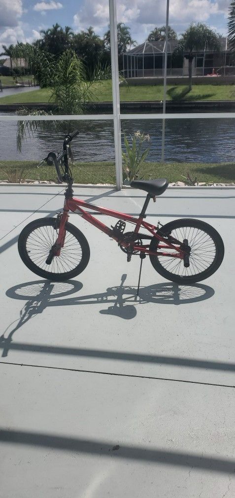 Red BMX Bike 20 Inch Wheels 