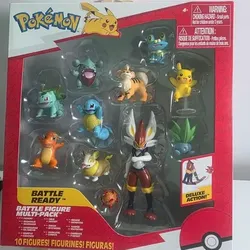 Pokemon Battle Figure Multi-Pack Set 10 Figures Cinderace Pikachu – New