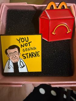 Novelty Enamel Pin Set of 2