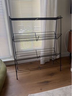 Black Metal Shelves for Shoes or Books