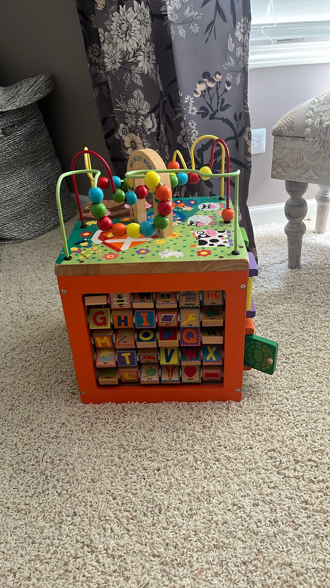 My busy World Interactive Toy Wooden
