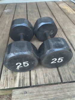 25lb Cast Iron Dumbbells [50lbs Total]