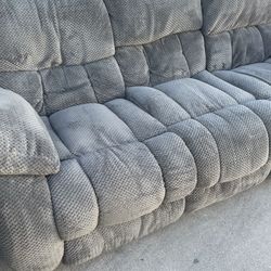 Space gray couch