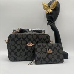 Coach Bag 2set Black 