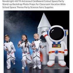 Astronaut Cardboard Cutout Space Party Stand-up 56inch Tall/outer Space Party Decoration/birthday Boy Decoration
