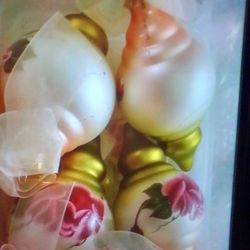 Glass blown ornaments $5 each