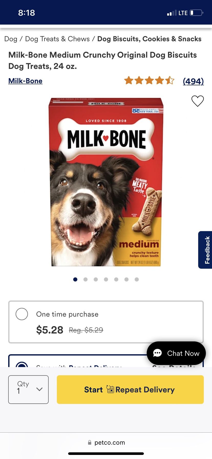 Milk one Dog Treat Box $5 Each 