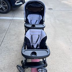 Sit n Stand Babytrend Double stroller