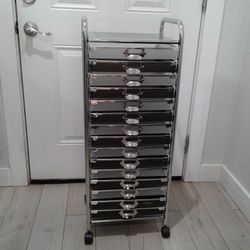 Plastic drawers rolling Cart 