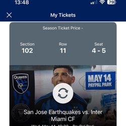 San Jose Earthquakes vs Inter Miami FC