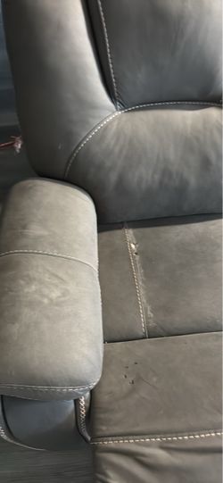 Grey 3-Seater Reclining Sofa