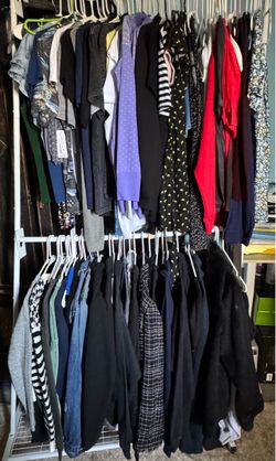 80+ Piece if Mix Clothing with rack!!!