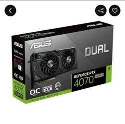 ASUS Dual GeForce RTX 4070 SUPER OC Edition 12GB GDDR6X - Excellent Condition