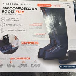 Sharper image image, air compression boots