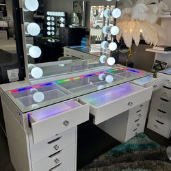 White Vanity Set