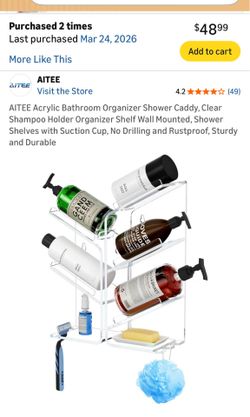 Acrylic Shower Caddy
