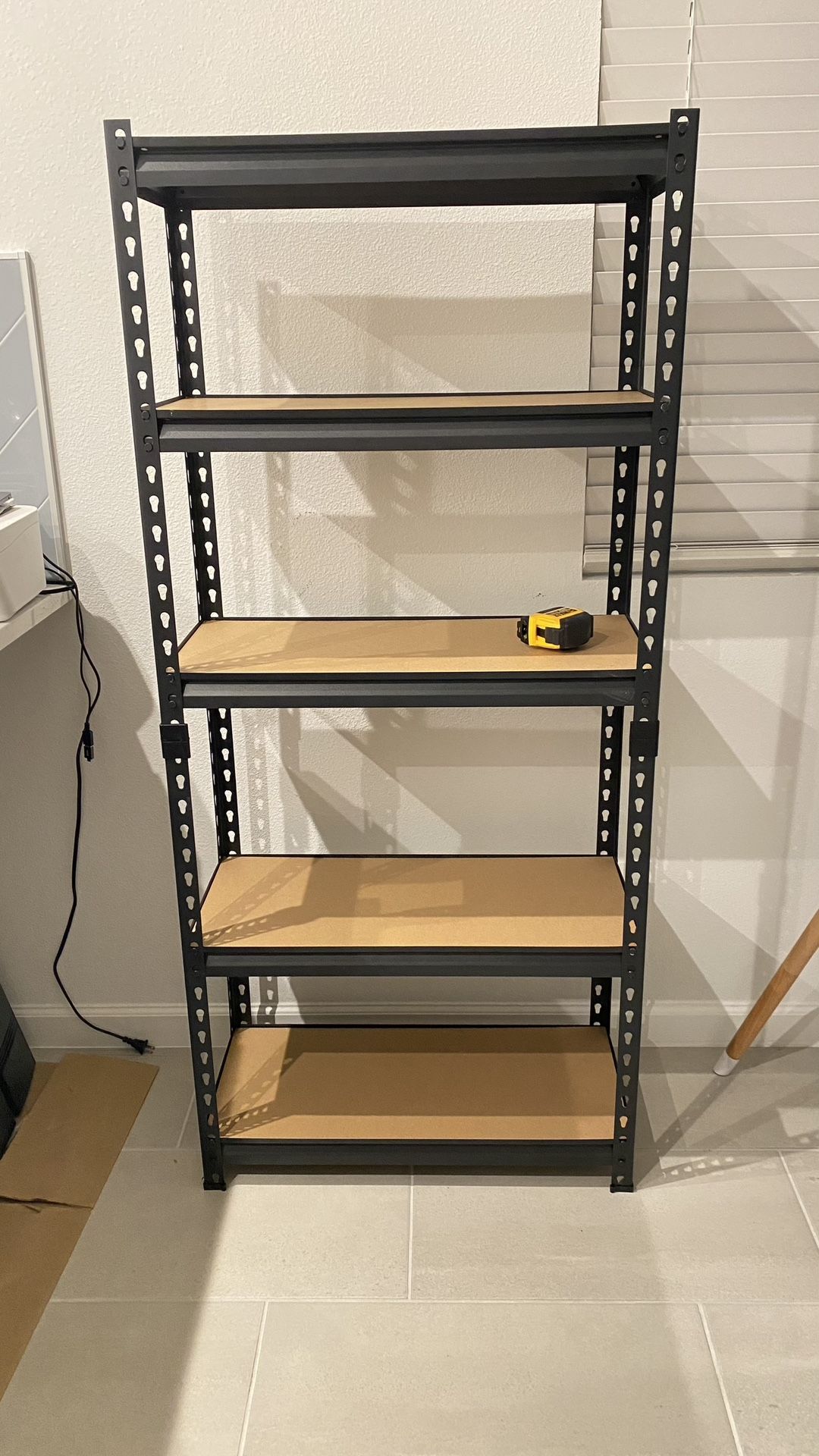60in Heavy Duty 5 Tier Adjustable Industrial Storage