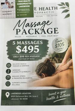 Massage Therapy Promo and Bundle