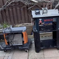 Bosch Router table And rigid planer 13”