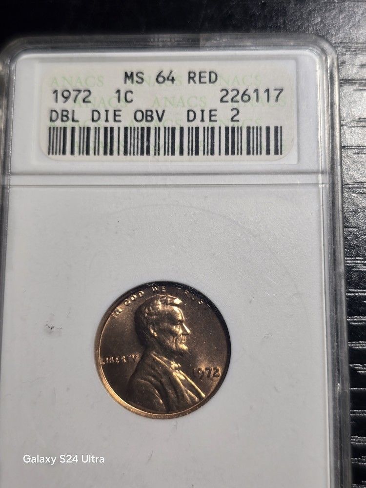 1972 ANACS GRADED MS 64 RED