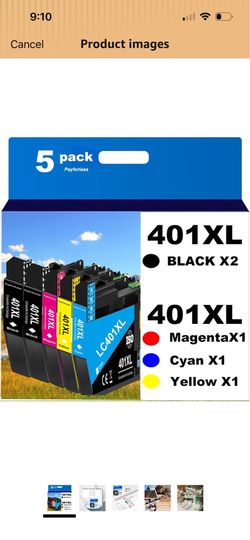 LC401XL Ink Cartridges for Brother Printer Compatible for LC401 Ink Cartridges