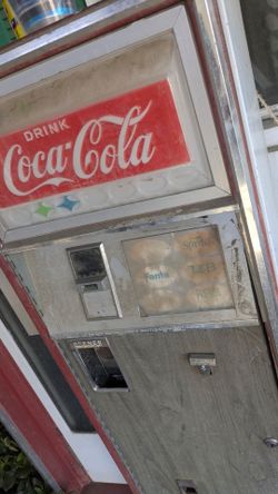 Vintage coke cola machine
