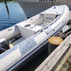 13' NOVURANIA INFLATABLE RHIB BOAT