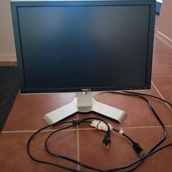 Dell 20 Inch Monitor with Cables