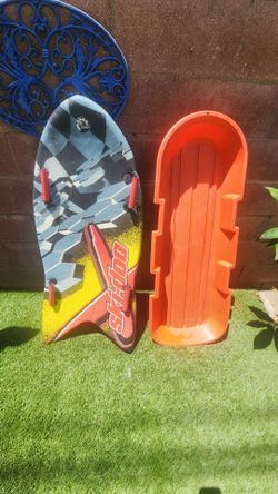 Ski-Doo BRP Snow Boogie Board and Plastic Sled