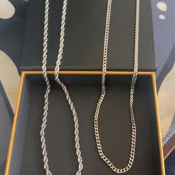 White Gold Plated Chains