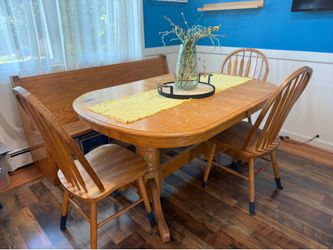 Wooden dining table set