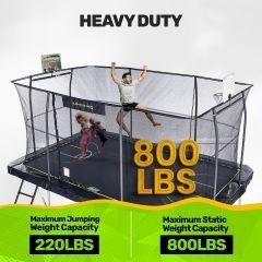 Jumpking Trampoline 10' X 15' Frame With Springs And Poles For Enclosure. 