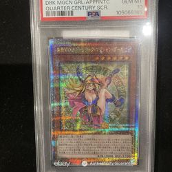 Dark Magician Girl The Magician’s Apprentice Yugioh 25th QCR Japanese JP004 PSA 10
