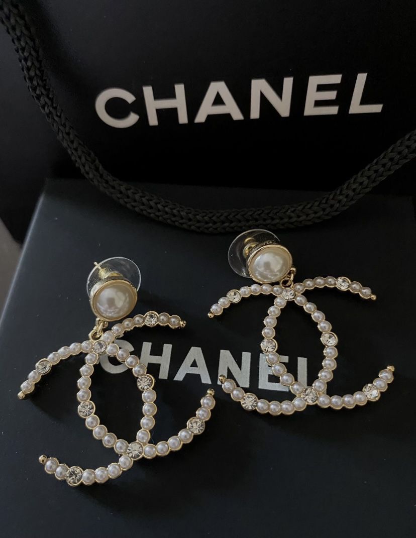 Authentic Chanel Pearl Earrings