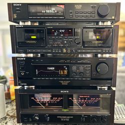 Sony Vintage Amplifier Stack