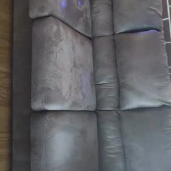 Sued Love Seat Sofa Set