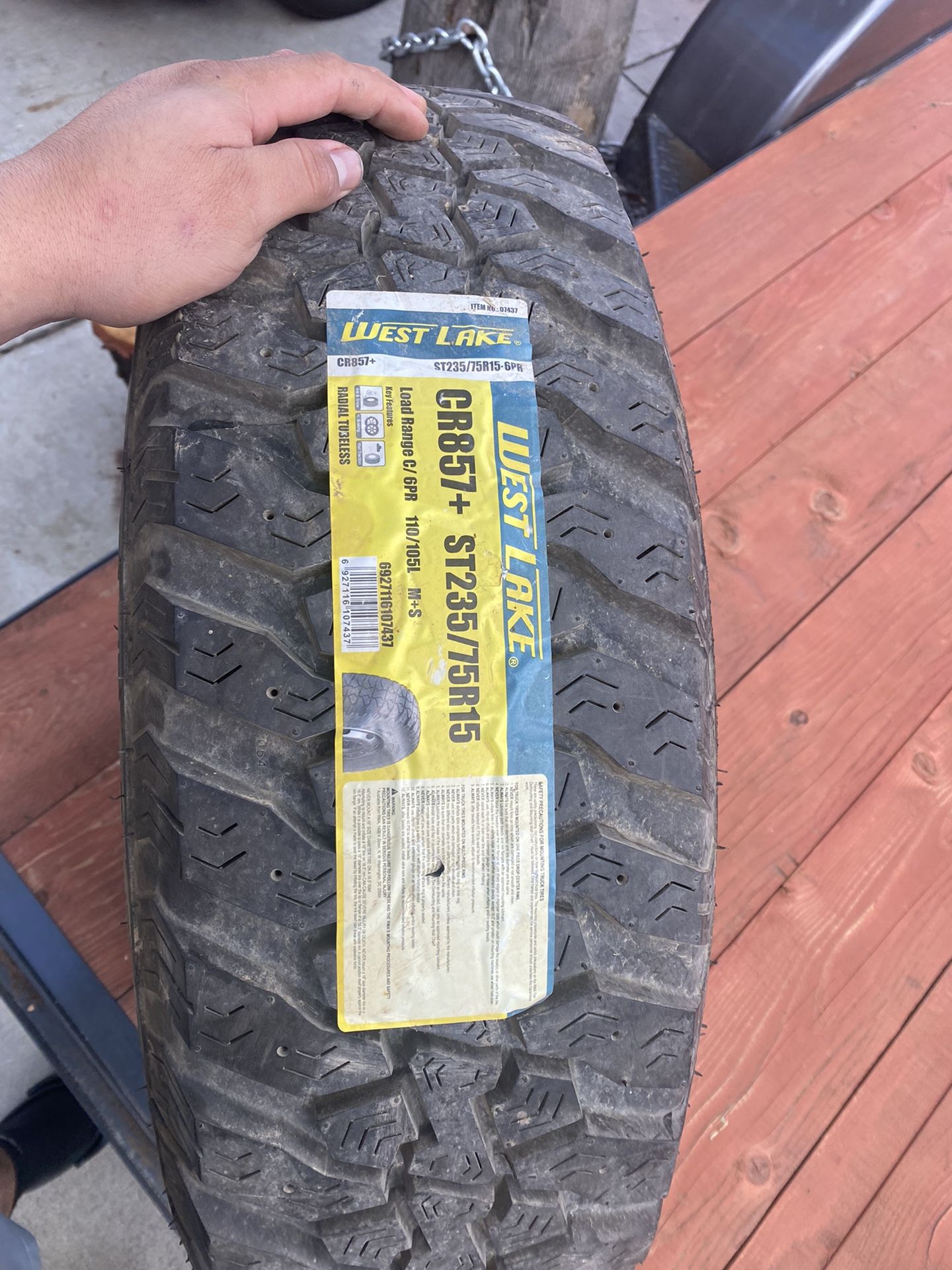 Westlake ST235/75R15 Radial Off-Road Trailer Tire - Load Range D
