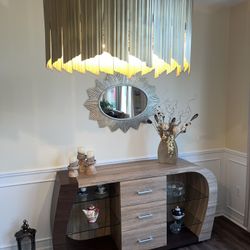 Beautiful Elegantly Designed Global Furniture of USA with stylish, Curved, Sleek Credenza